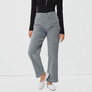 Everlane | The Corduroy Wide-Leg Pant | Smoke | Size 10 | Lightly Worn